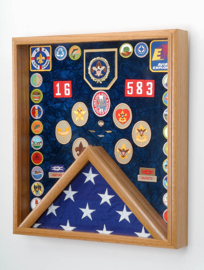 Scout flag display, Scout Display Case, Scout gift